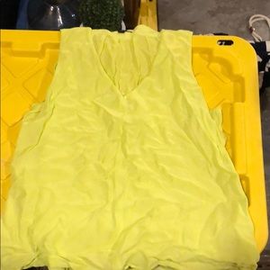 Jcrew neon yellow tank top